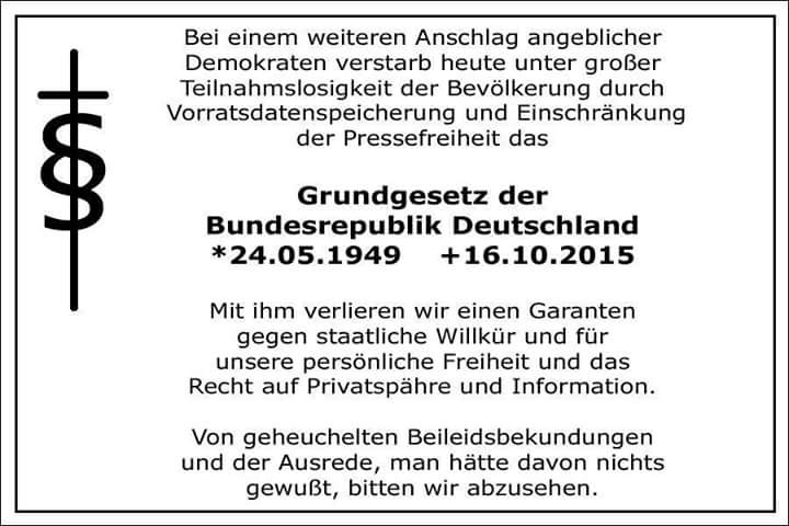 R.I.P. Grundgesetz